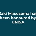 Saki Macozoma has been honoured by UNISA
