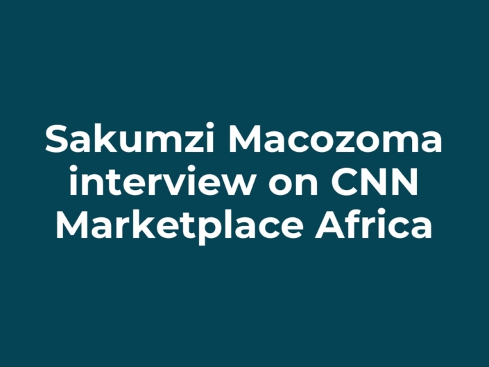 Sakumzi Macozoma interview on CNN Marketplace Africa